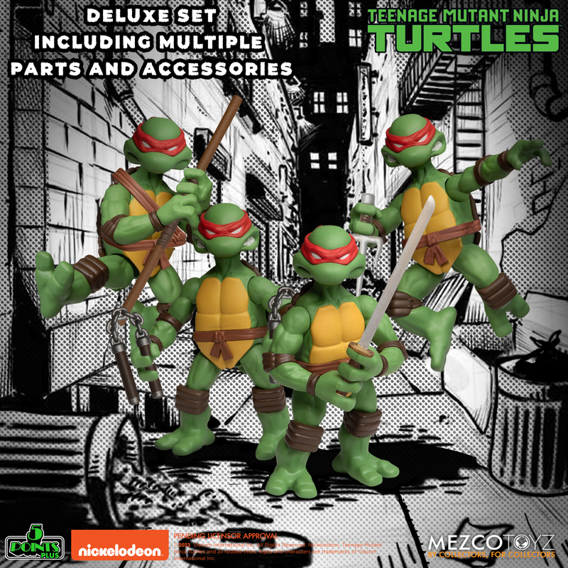 [สั่งจอง]Mezco Toyz 5 POINTS : Teenage Mutant Ninja Turtles Deluxe (3.75นิ้ว)