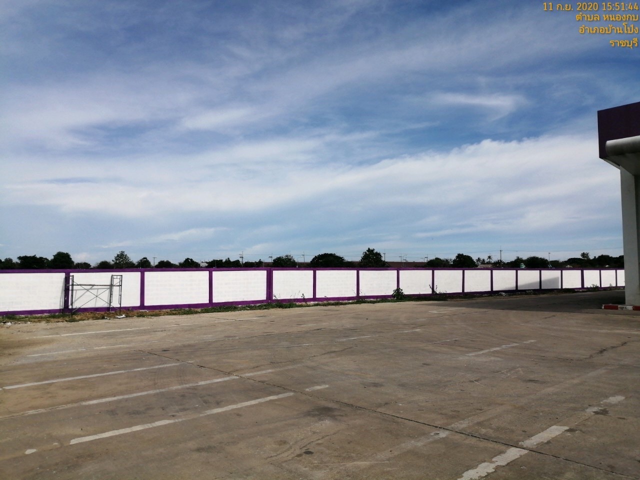 ขนส่ง(บ้านโป่ง) ก่อสร้างรั้วรอบขนส่ง