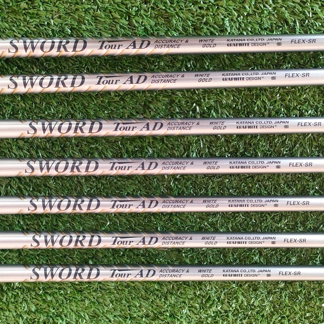 ชุดเหล็ก SWORD SNIPER V มีเหล็ก 6 - 9 เเละ PW AW SW ก้าน TOUR AD SWORD FLEX SR รุ่น PLATINUM สุดพรีเมี่ยม, ก้าน TOUR AD, กริพ IOMIC ไม้กอล์ฟมือสอง ของแท้ BY NakaraLuxurious