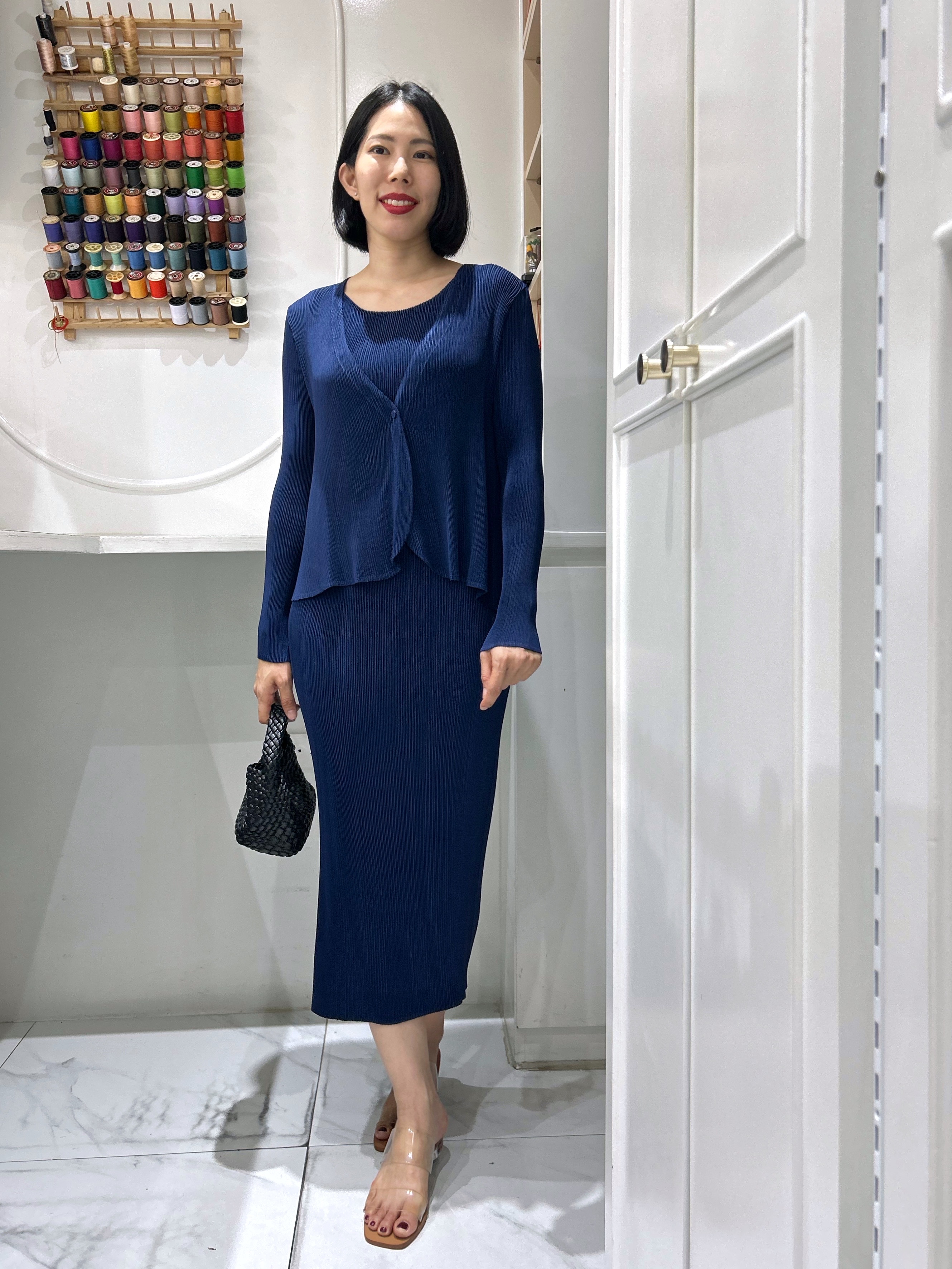 2MUAY รุ่น GJO11301/ GJO11270 ชุดเซ็ตอัดพลีท SIMPLE LUXE PLEATED SET 7 สี FREE SIZE