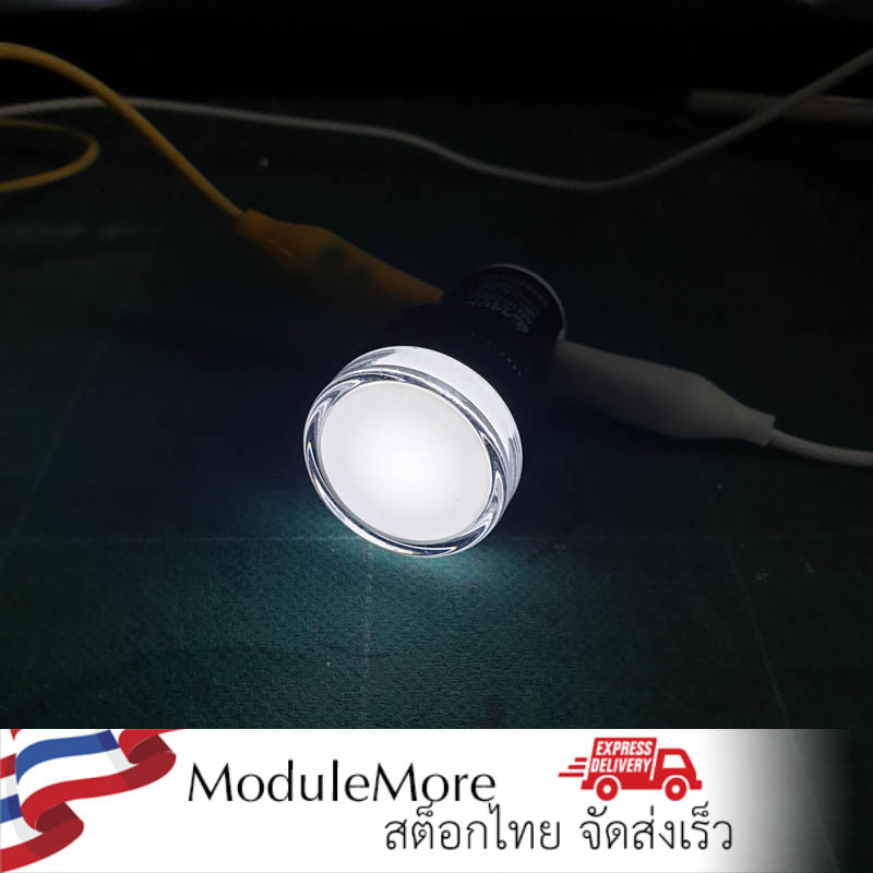 Pilot lamp สีขาว ขนาด 22 mm ไฟตู้คอนโทรล LED power led AD16-22D/S universal signal light