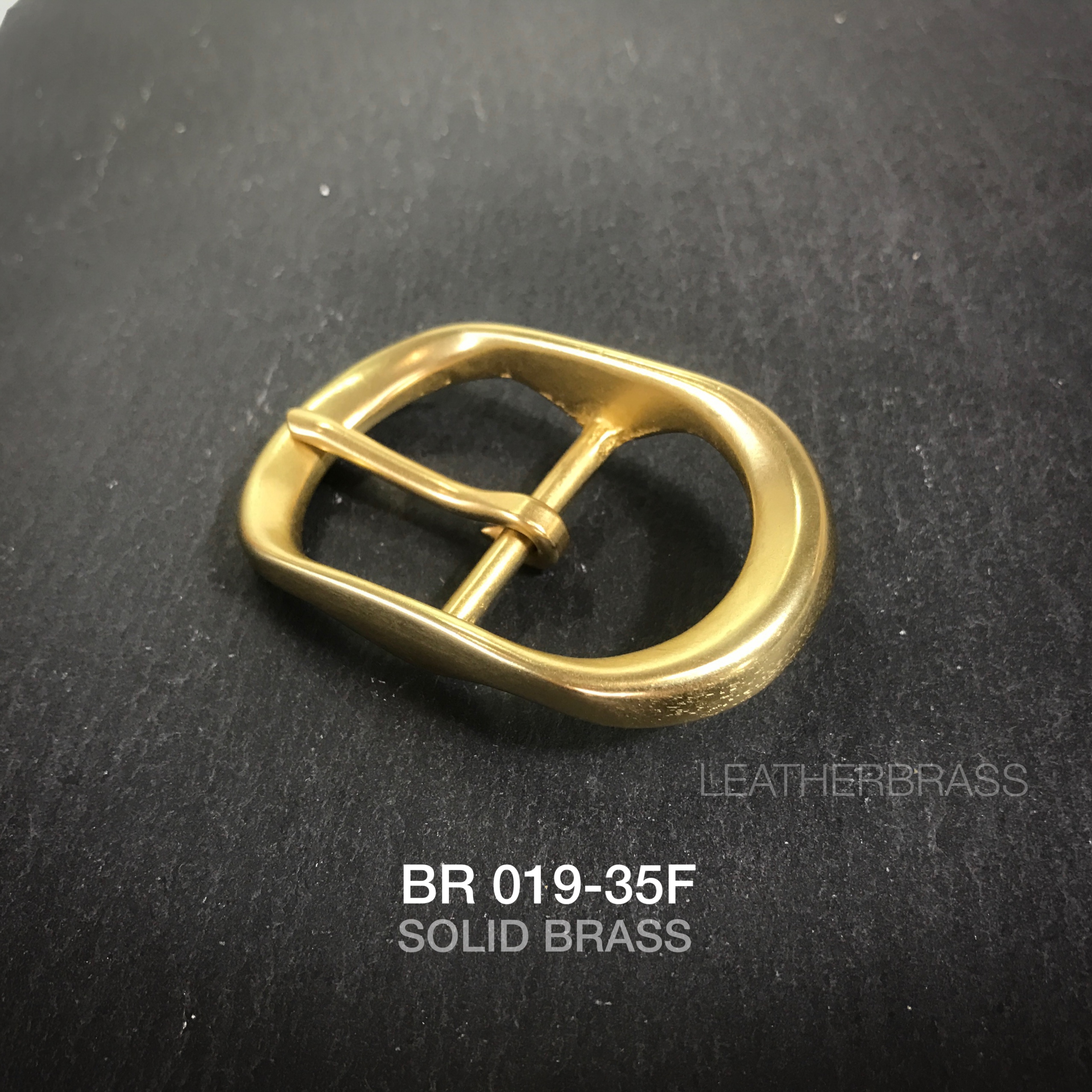 BR019-35F หัวเข็มขัดทองเหลือง ขนาด 35 มิล ** ราคาต่อชิิ้น** leatherbrass