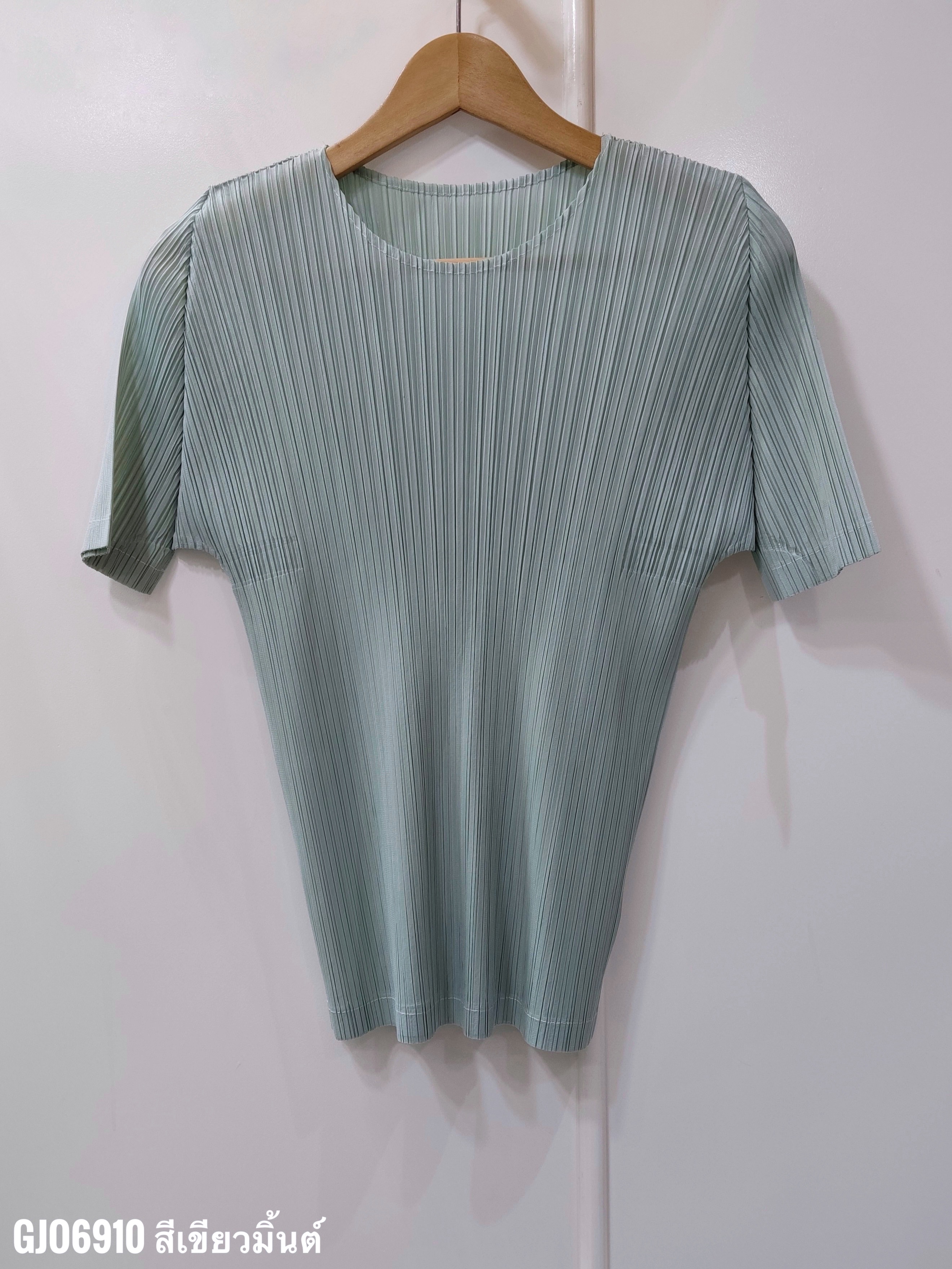 เพิ่มสีใหม่!! 2MUAY BASIC GJO6910 เสื้อพลีทคุณภาพ SHORT SLEEVE PLEATED TOP 14 สี FREE SIZE