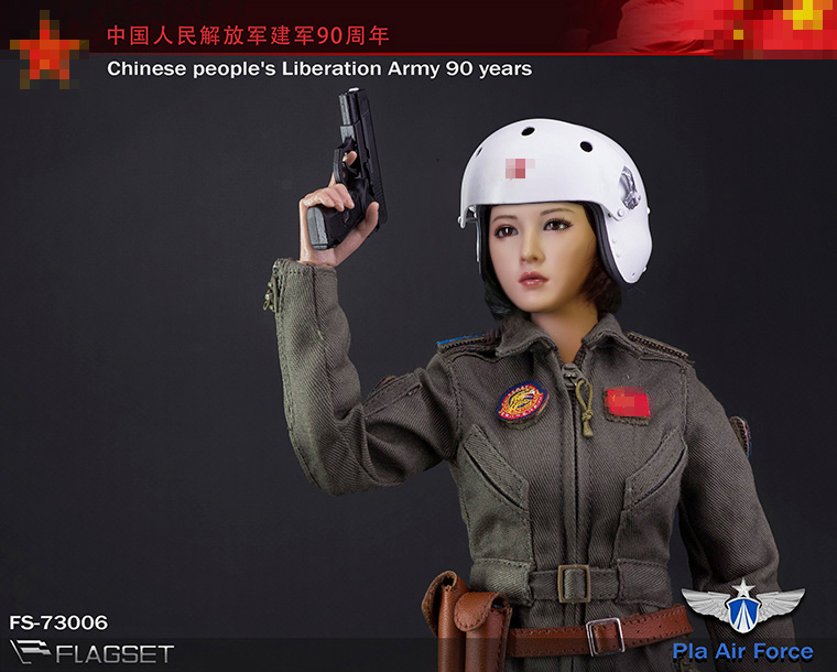 [พร้อมส่ง] FLAGSET 73006 1/6 : 90th Anniversary of the Founding of the Chinese People's Liberation Army - Female Pilot (Upgraded model Version)