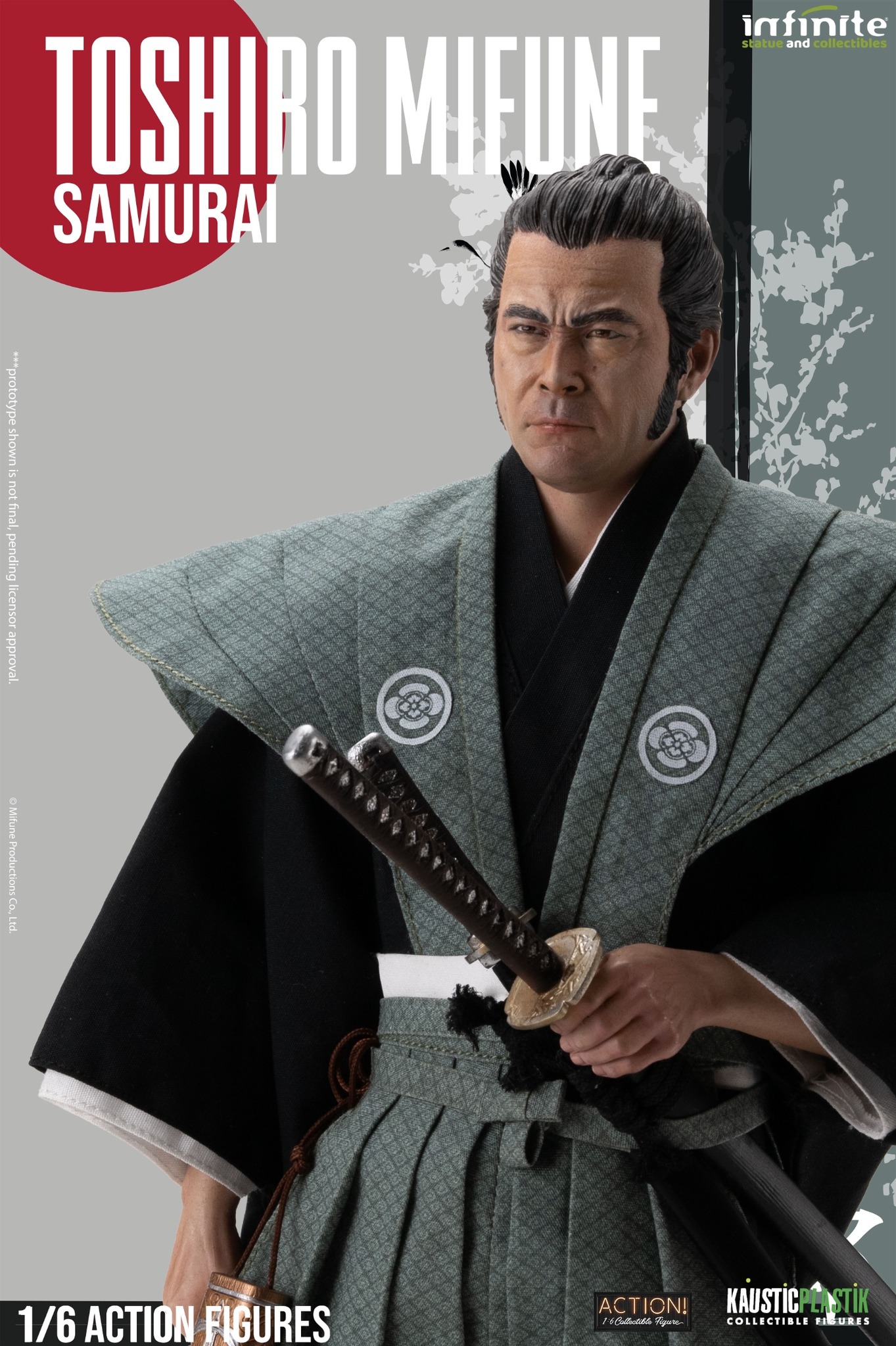 [สั่งจอง] Infinite Statue X Kaustic Plastik 1/6 ：Toshiro Mifune Action Figure