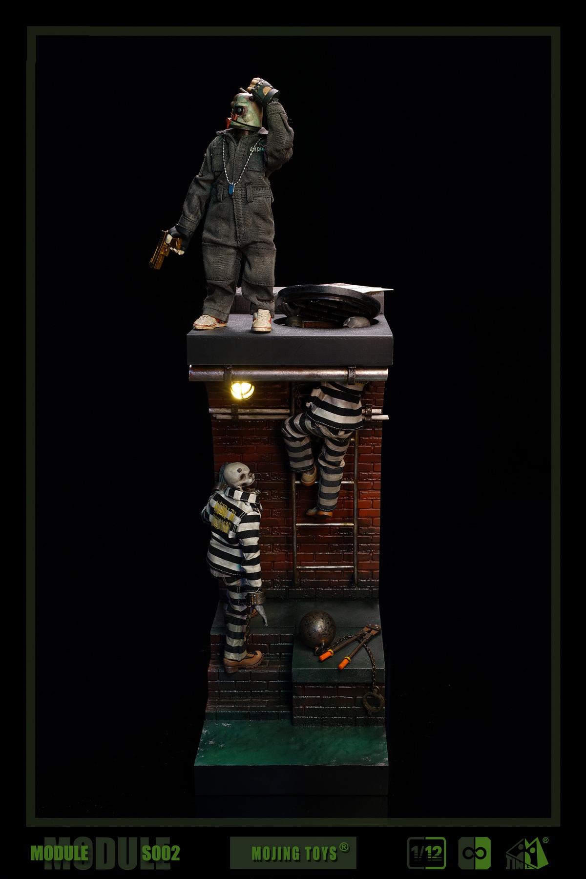 [สั่งจอง] mOjingToys 1/12 Module series American comic sewer DIORAMA BASE