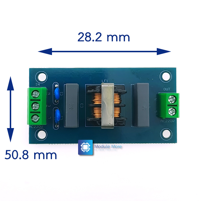 โมดูลกรองไฟ AC 2A EMI Filter Sound Booster Filter Socket EMI Filter Module Power Filter Module Receivers