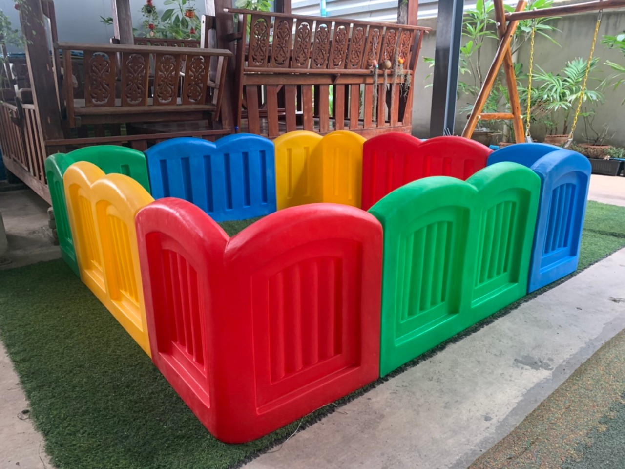 บ่อบอลสี่เหลี่ยมโค้ง, คอกกั้นเด็ก, รั้วกั้นเด็ก,พร้อมส่ง