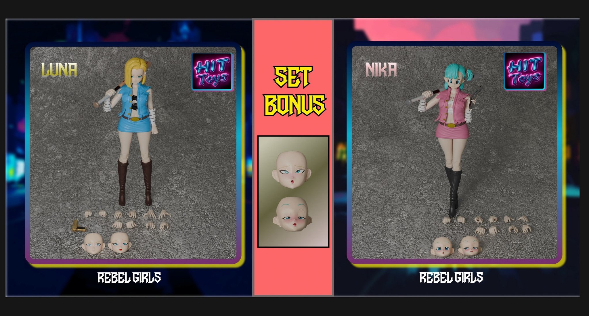 [พร้อมส่ง] HITToys 1/12 : Rebel Girls Series Wave One Vengenance มีให้เลือก 2 แบบ