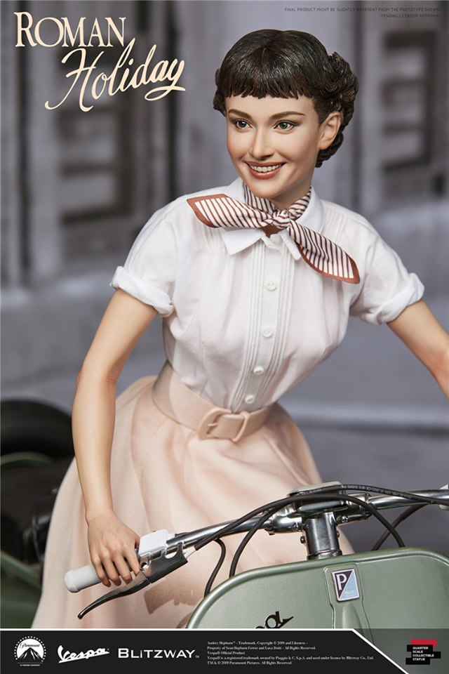 [สั่งจอง]Blitzway BW-NS 20401 Princess Ann & 1951 Vespa 125. 1/4 Scale Statue
