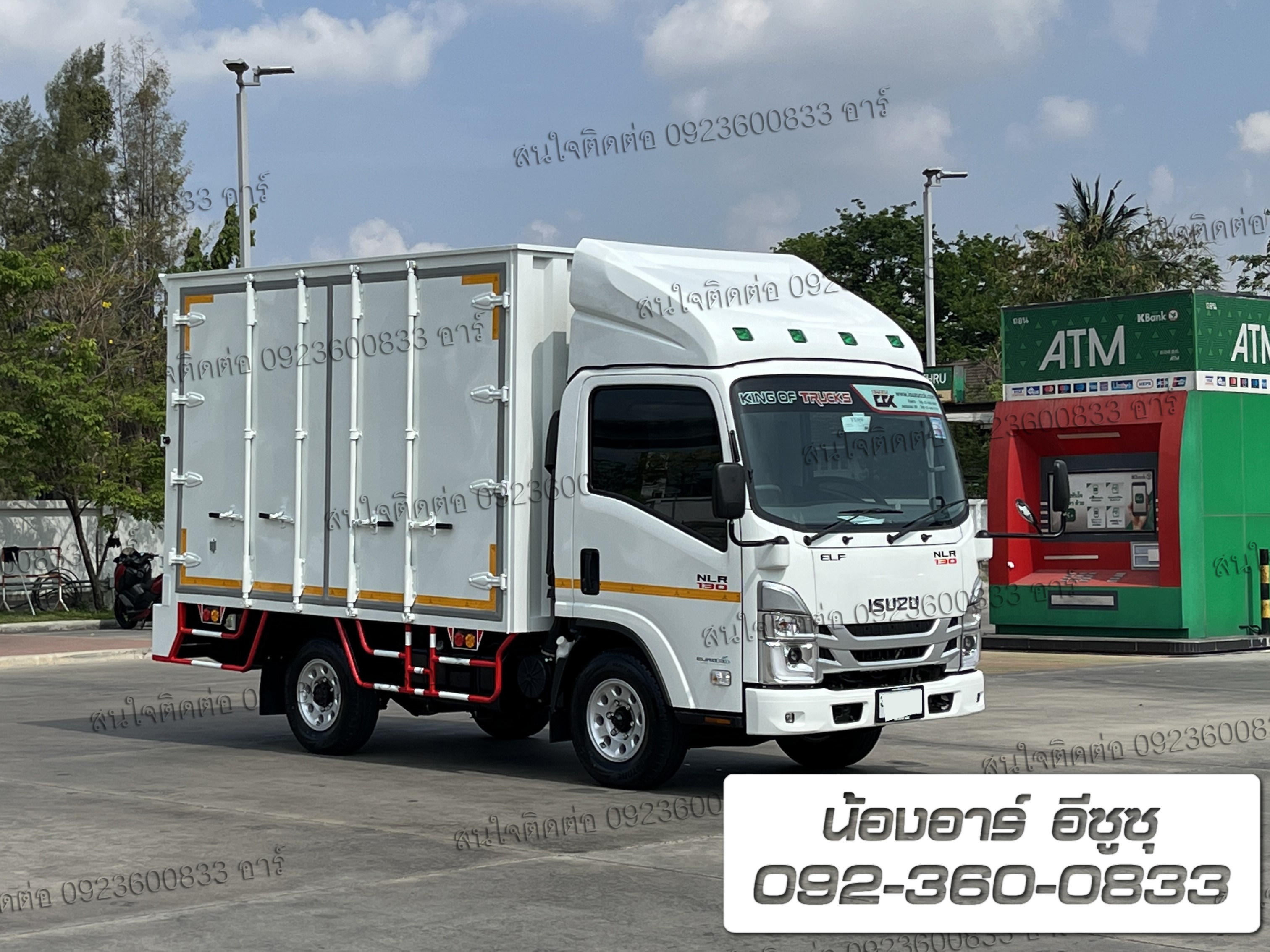 4 ล้อ ISUZU NLR130 แรงม้า ตู้ 6 บาน เปิดรอบคัน