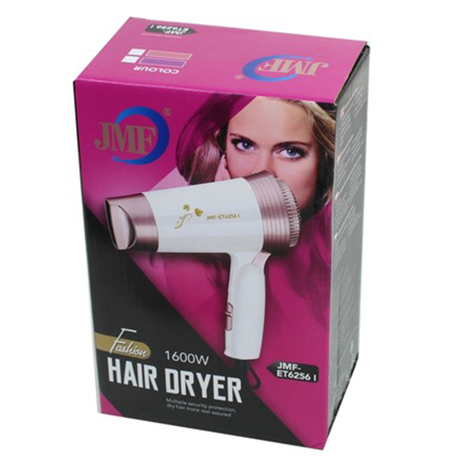 🔥Sale ลดราคา🔥 ไดร์เป่าผมJMF รุ่น ET-6256 1600W ไซส์ขนาดมินิ ด้ามพับได้ มี ลมร้อน ลมอุ่น มีให้เลือก 2สี ดีไซน์สวยงาม