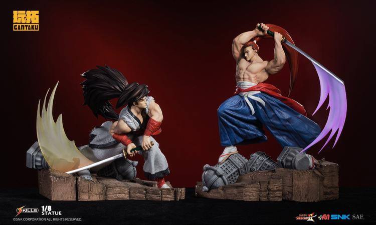 [สั่งจอง]Samurai Shodown Ⅱ G0009 VS G0010: Haohmaru VS Genjuro 1/8 Diorama Statue,from Gantaku