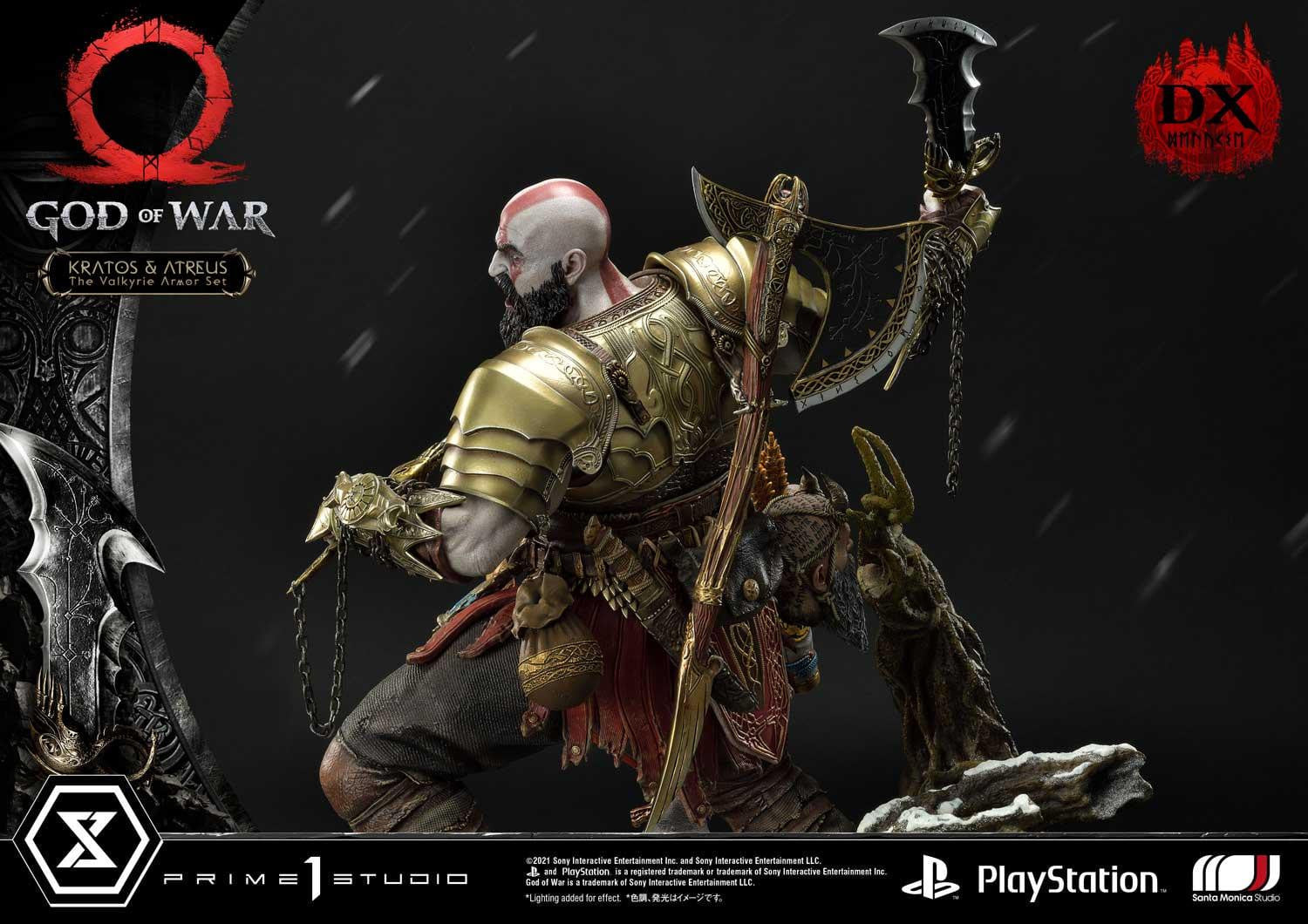 [สั่งจอง]Prime 1 Studio UPMGOW-03DX 1/4 : God of War - Kratos & Atreus The Valkyrie Armor Set (Deluxe Version)