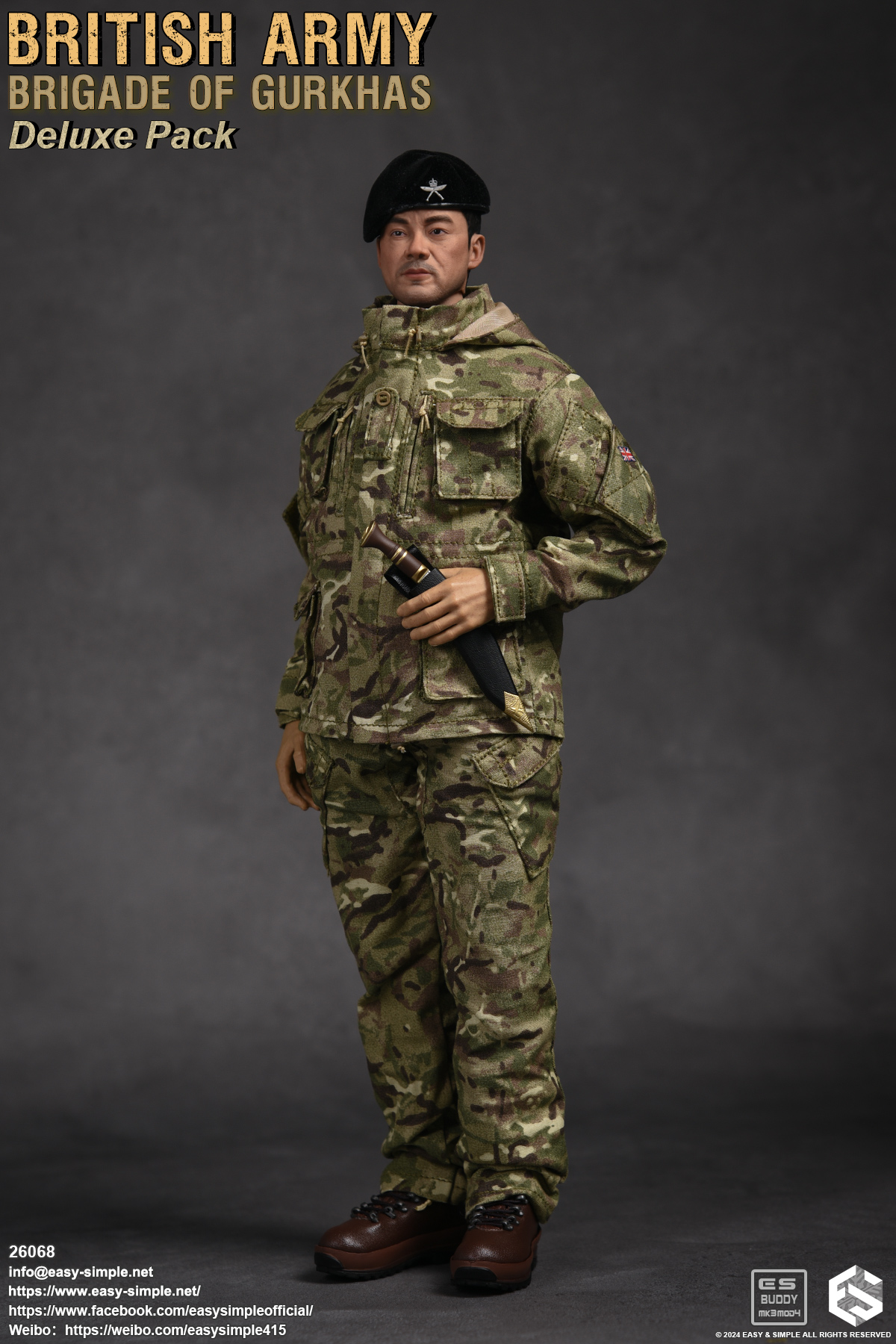 [สั่งจอง]Easy&Simple 26068 1/6 : British Army Brigade of Gurkhas Deluxe Pack