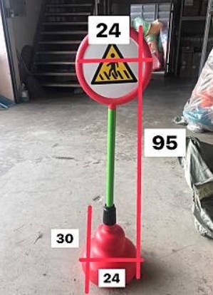 ป้ายจราจรจำลอง (จักรยาน) 10 ชิ้นต่อ1ชุด ตั้งสนาม, ป้ายจราจรสนาม ของเล่น สื่อการสอน,พร้อมส่ง