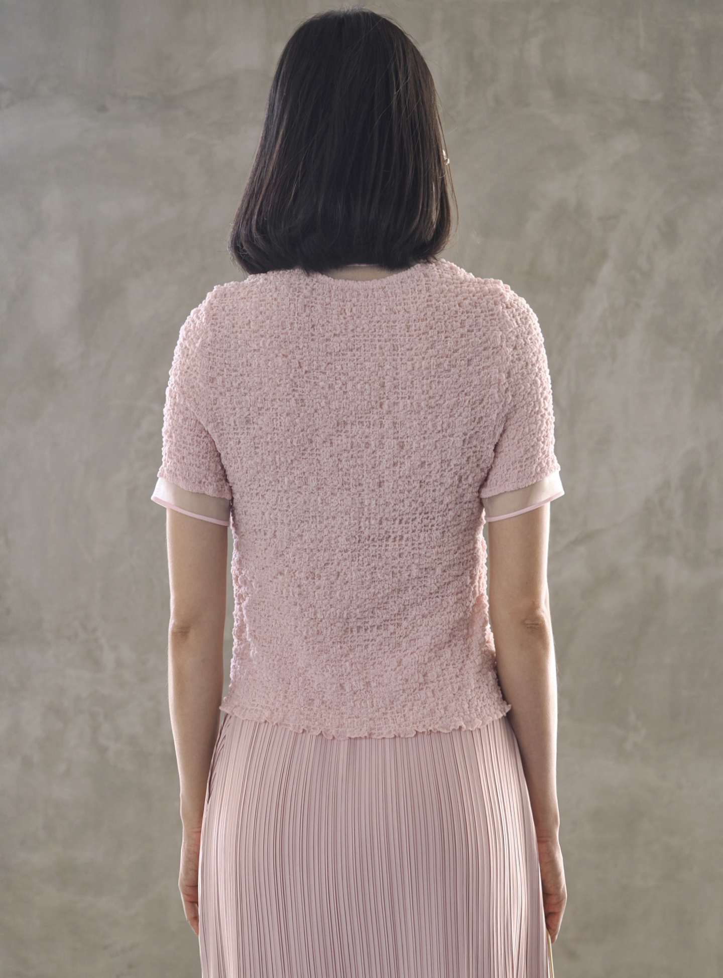 ปรับราคาลง20%!! 2MUAY รุ่น GJO1448 เสื้อพลีทคุณภาพ SMOCK PLEATED TOP 6 สี FREE SIZE