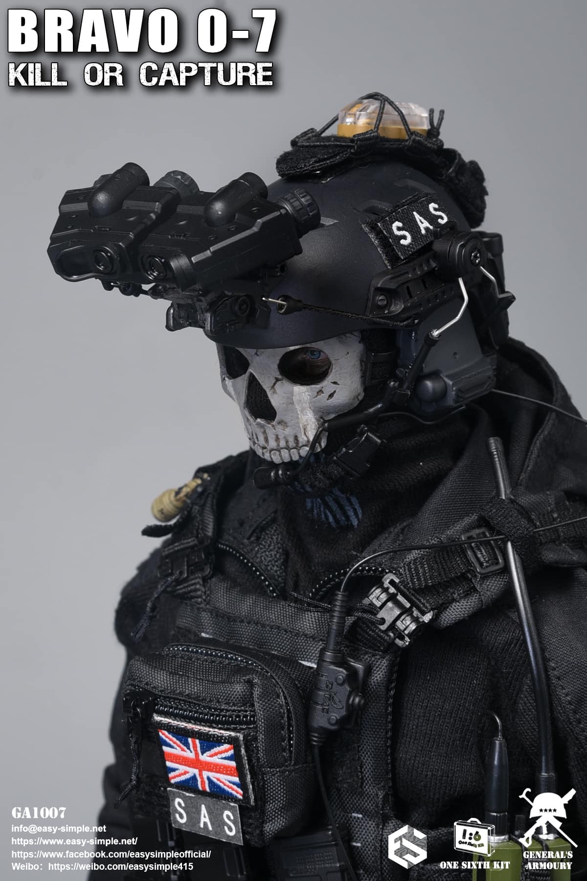 [สั่งจอง]General's Armoury GA1007 1/6 : Bravo 0-7 Kill Or Capture