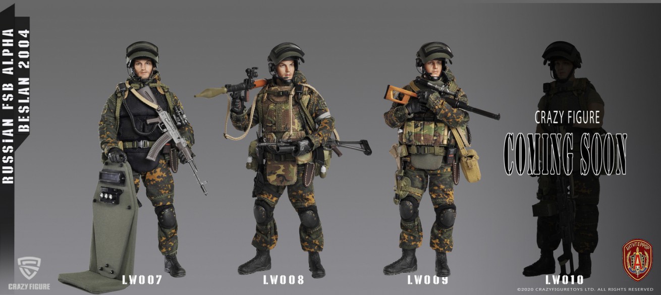 [สั่งจอง] Crazy Figure LW009 1/12 Russian alpha special forces sniper