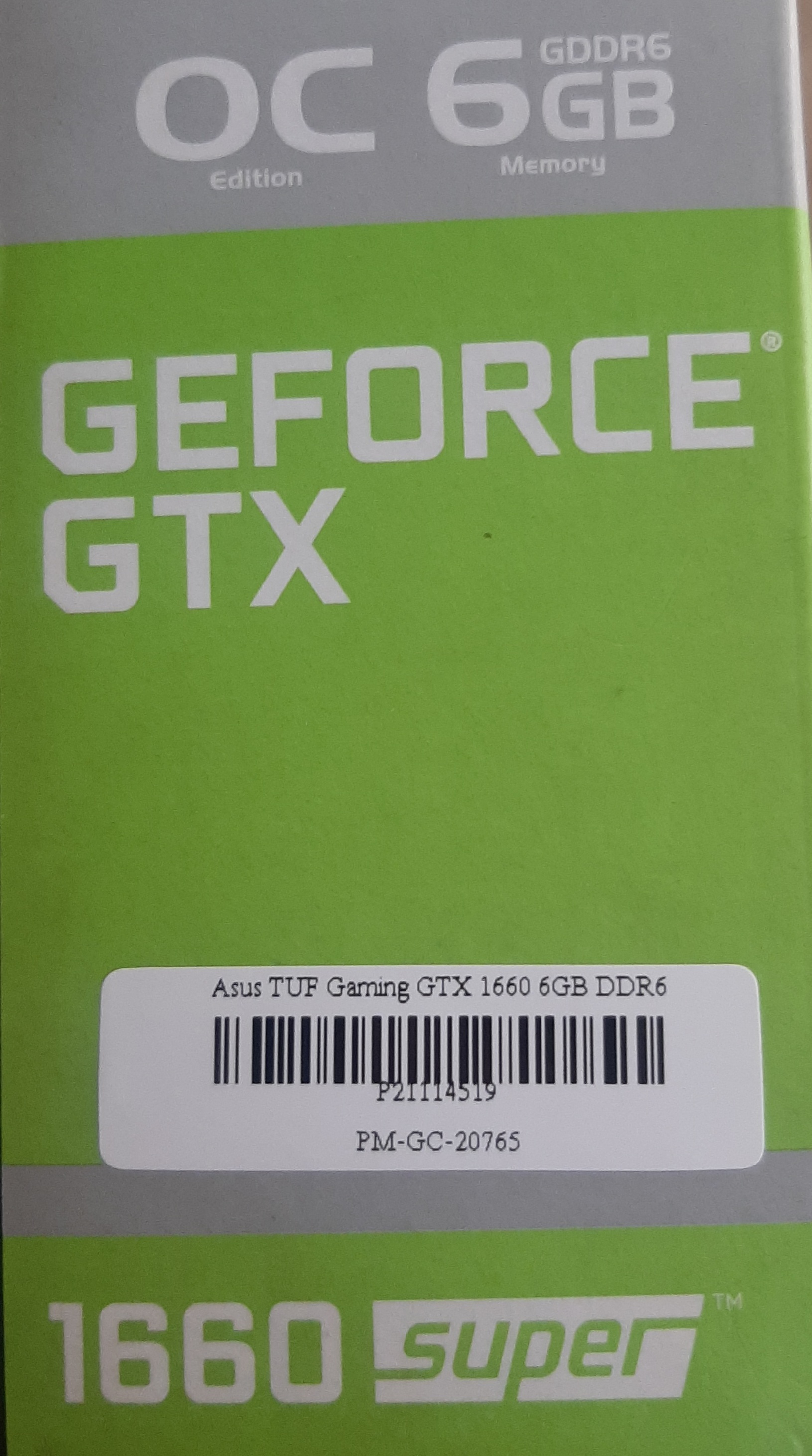 การ์ดจอแสดงผล Asus TUF Gaming GTX 1660 Super 6GB DDR6 มือสอง ประกันร้าน 1 เดือน
