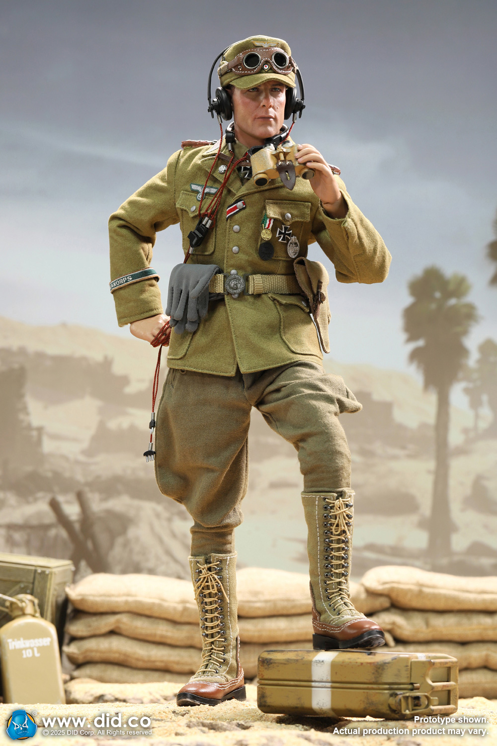 [สั่งจอง]DID D80185 1/6 : WWII German Africa Corps Supply Duty -Ishaan & Panzer Commander - Stauffenberg