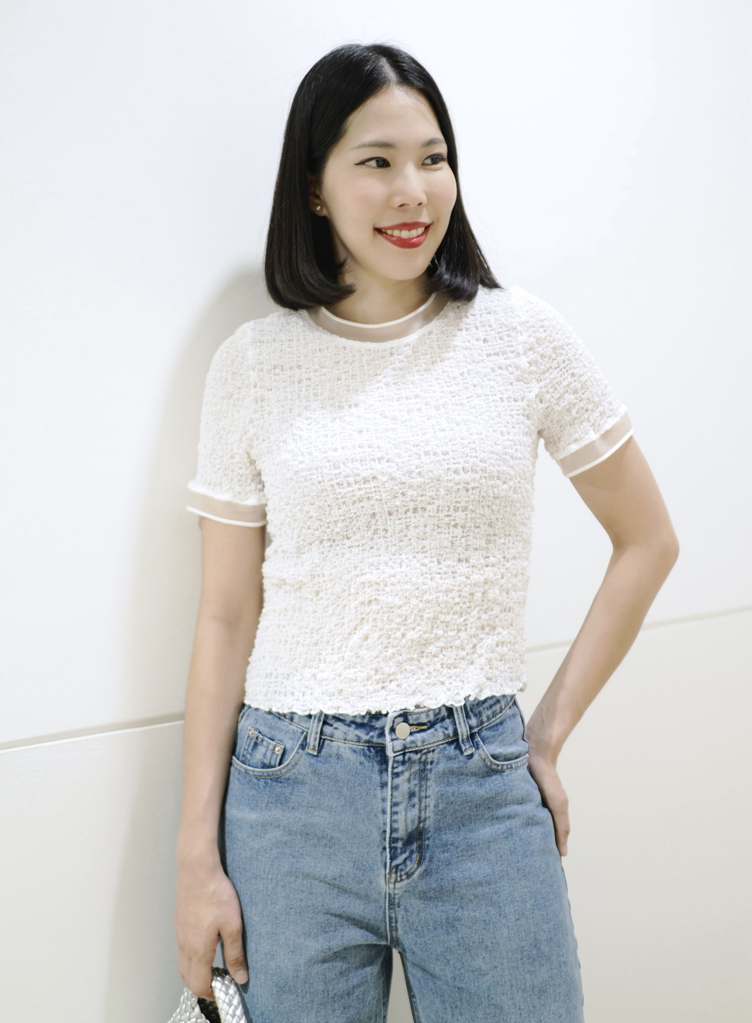 ปรับราคาลง20%!! 2MUAY รุ่น GJO1448 เสื้อพลีทคุณภาพ SMOCK PLEATED TOP 6 สี FREE SIZE