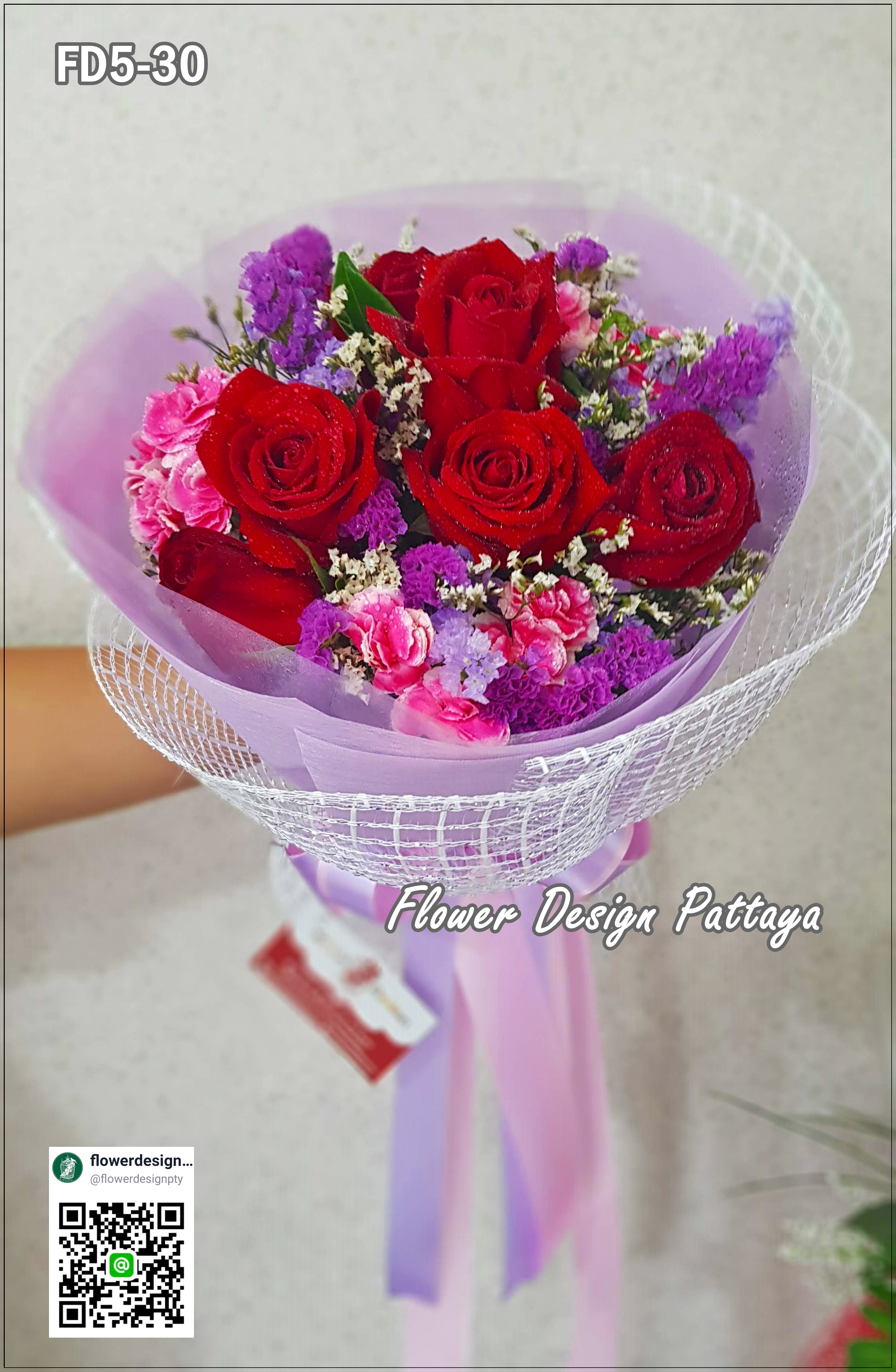 FD5-30 : ช่อกุหลาบแดง