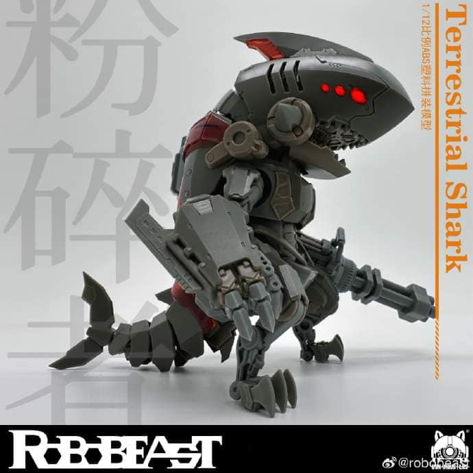 [สั่งจอง]Robobeast 1/12 : Terrestrial Shark [model kit] 15Cm
