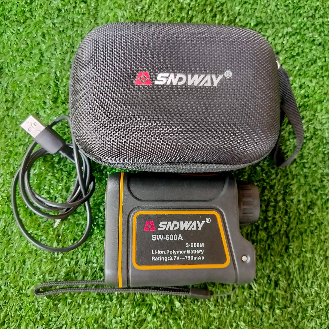 กล้องวัดระยะ Laser Rangefinder SNDWAY SW‐600A มือสอง เครื่องวัดระยะนาโนเลเซอร์ มาพร้อมสายชาทเเละ กระเป๋า ไม้กอล์ฟพรีเมี่ยมมือสอง ของแท้ By NakaraLuxurious