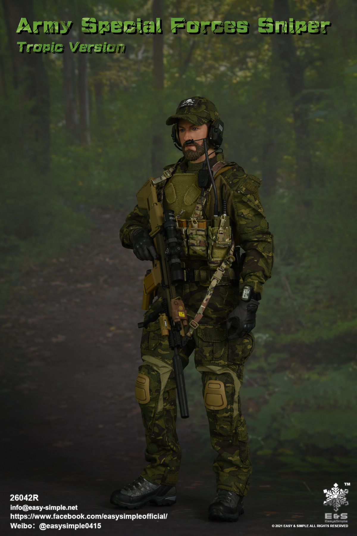 [สั่งจอง] Easy&Simple 26042R 1/6 : Army Special Forces Sniper Tropic Version