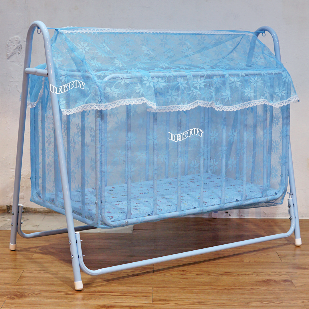 เปลเด็ก เปลลูกกรง NF B101สีชมพู