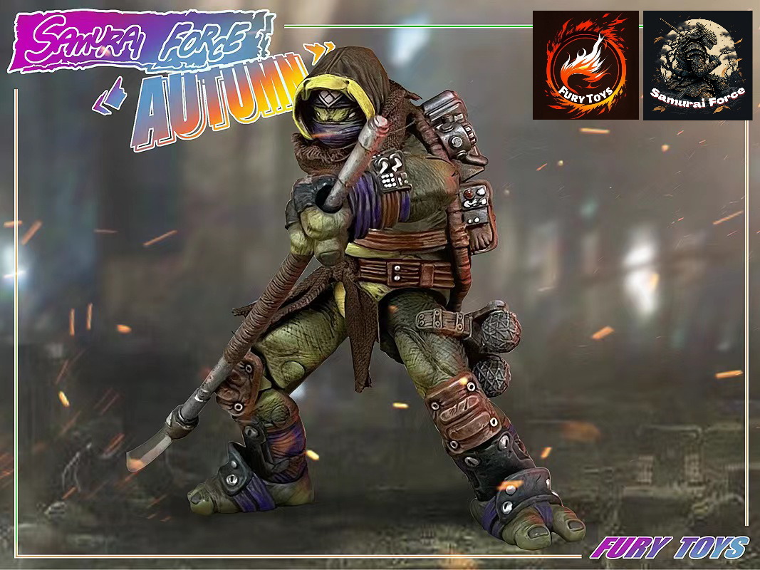 [พร้อมส่ง]Fury toys 1/12 : Samurai Force Wave 2 - Musketman Autumn (เต่านินจา)+(อุปกรณ์เสริม)