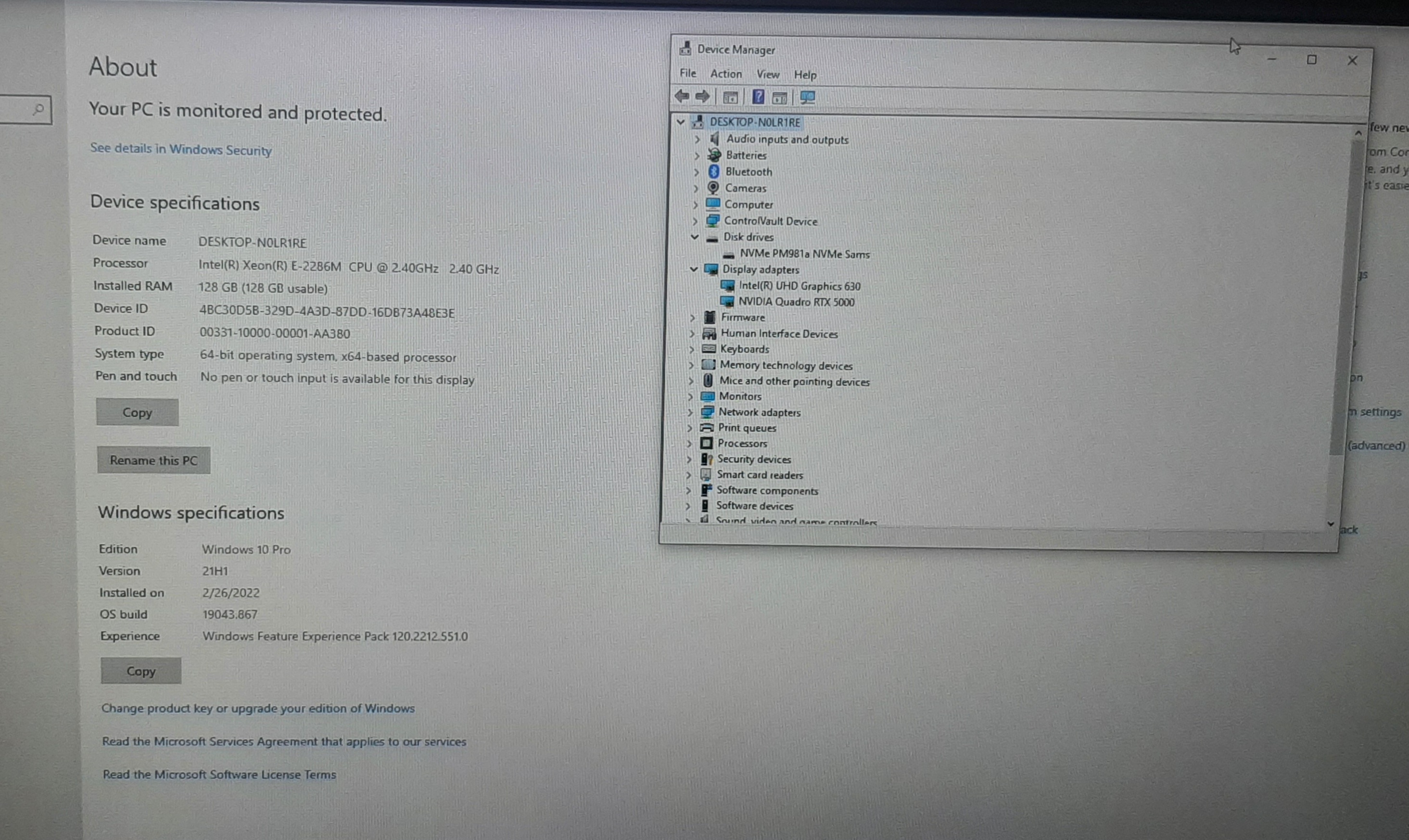 โน๊ตบุ๊คมือสอง สเปคเทพ Dell Precision 7740 (CPU Xeon E-2286M Ram128GB SSD M.2 1TB GPU16GB) พร้อมอะแดปเตอร์ สภาพดี ประกันร้าน 1 เดือน