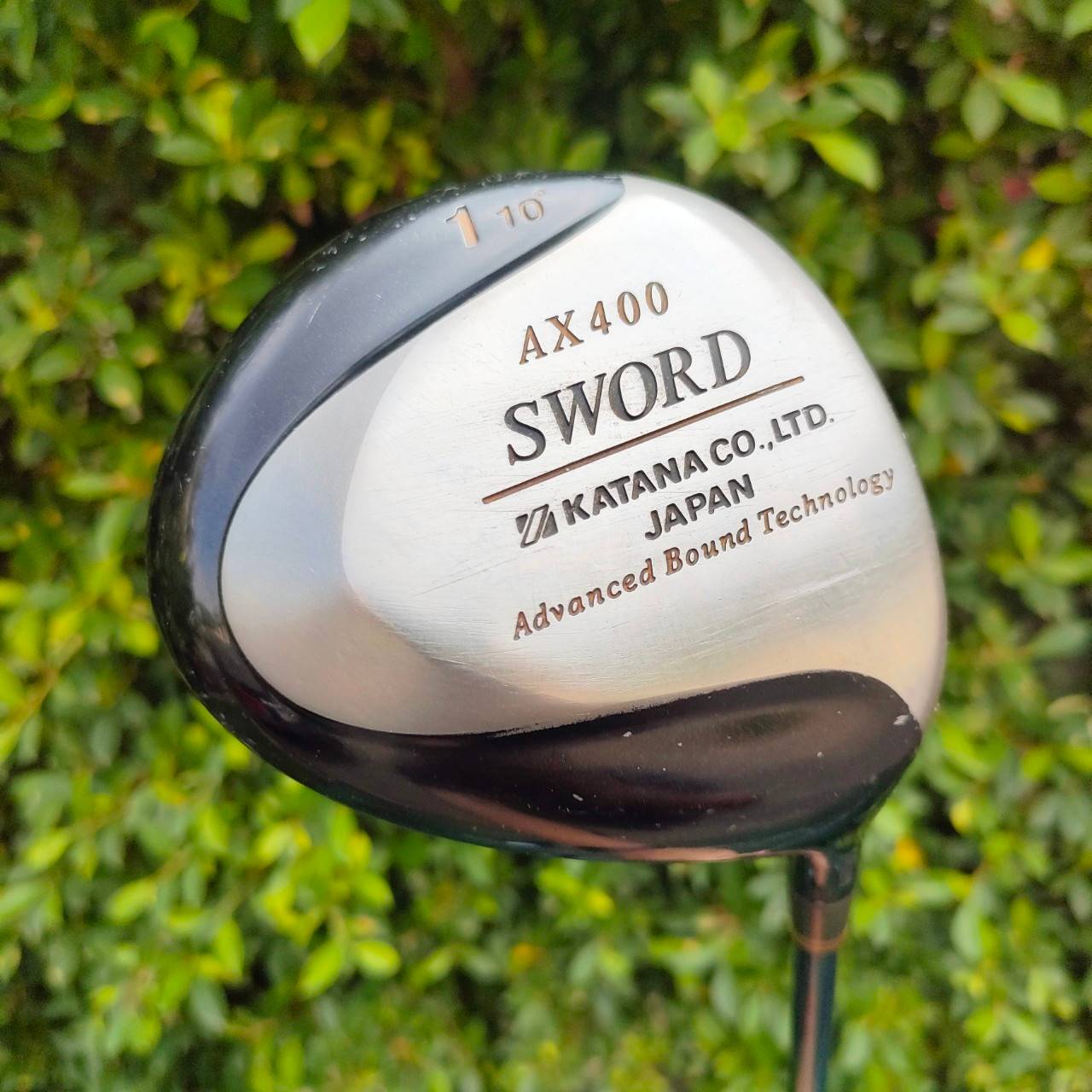 DRIVER KATANA SWORD AX400 องศา 10 ต้นตำหรับหน้าเด้ง สำหรับคนชอบหัวไม่ใหญ่มาก หน้า PROGRESSIVE TITANIUM ตีไกลมาก ไม้กอล์ฟมือสอง ของแท้ BY NakaraLuxurious