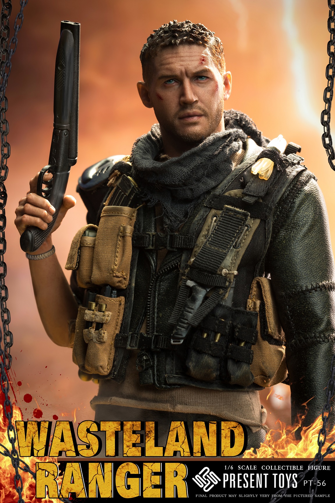 [พร้อมส่ง] PRESENT TOYS PT-sp56 1/6 : WASTELAND RANGER