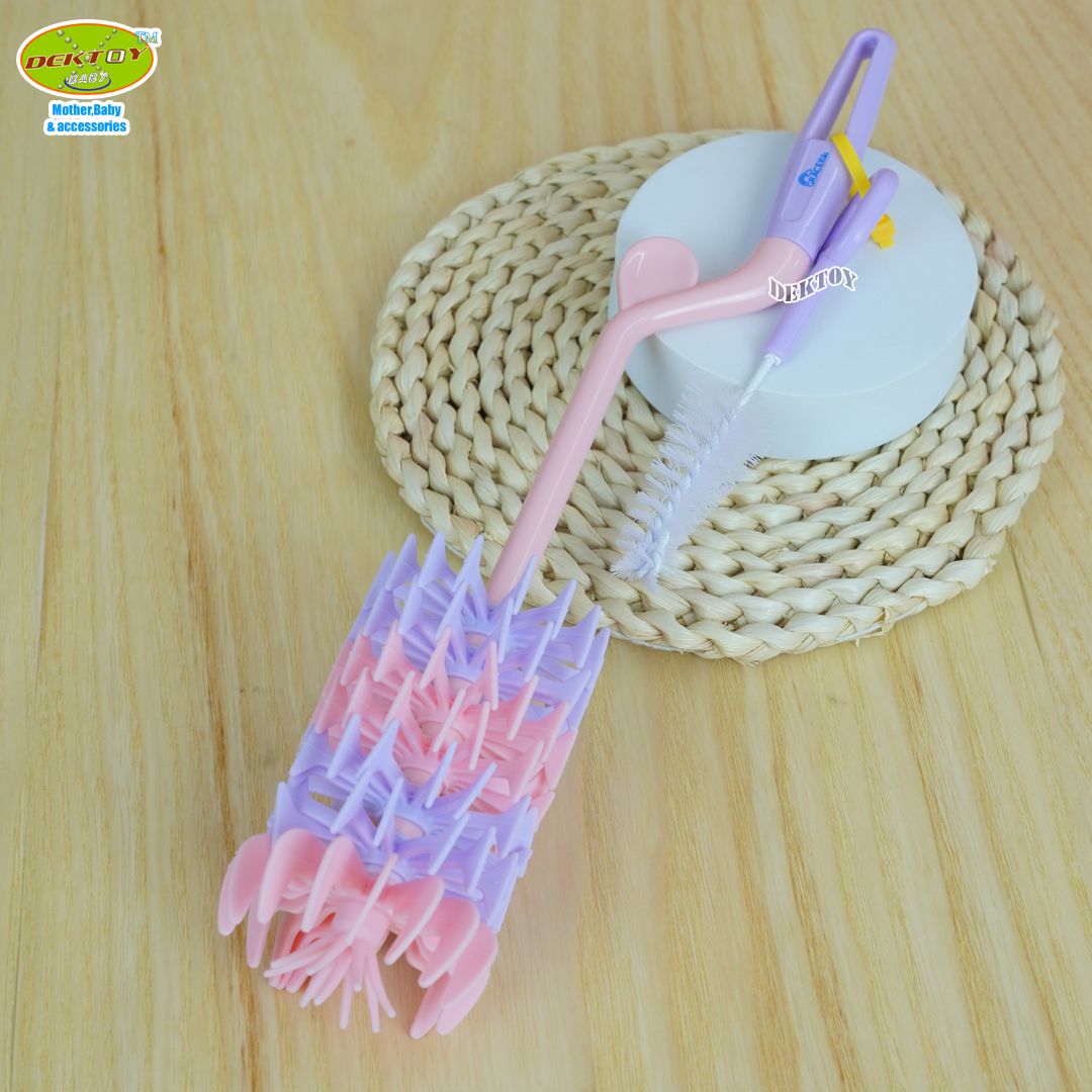 Gracekids เกรซคิดส์ แปรงล้างขวดนมซิลิโคน ไลแลค