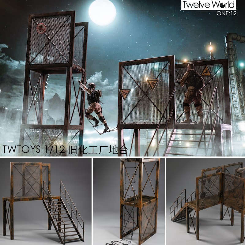 [สั่งจอง]TWTOYS TW1907 A/B/C 1/12 Abandoned Factory Scene