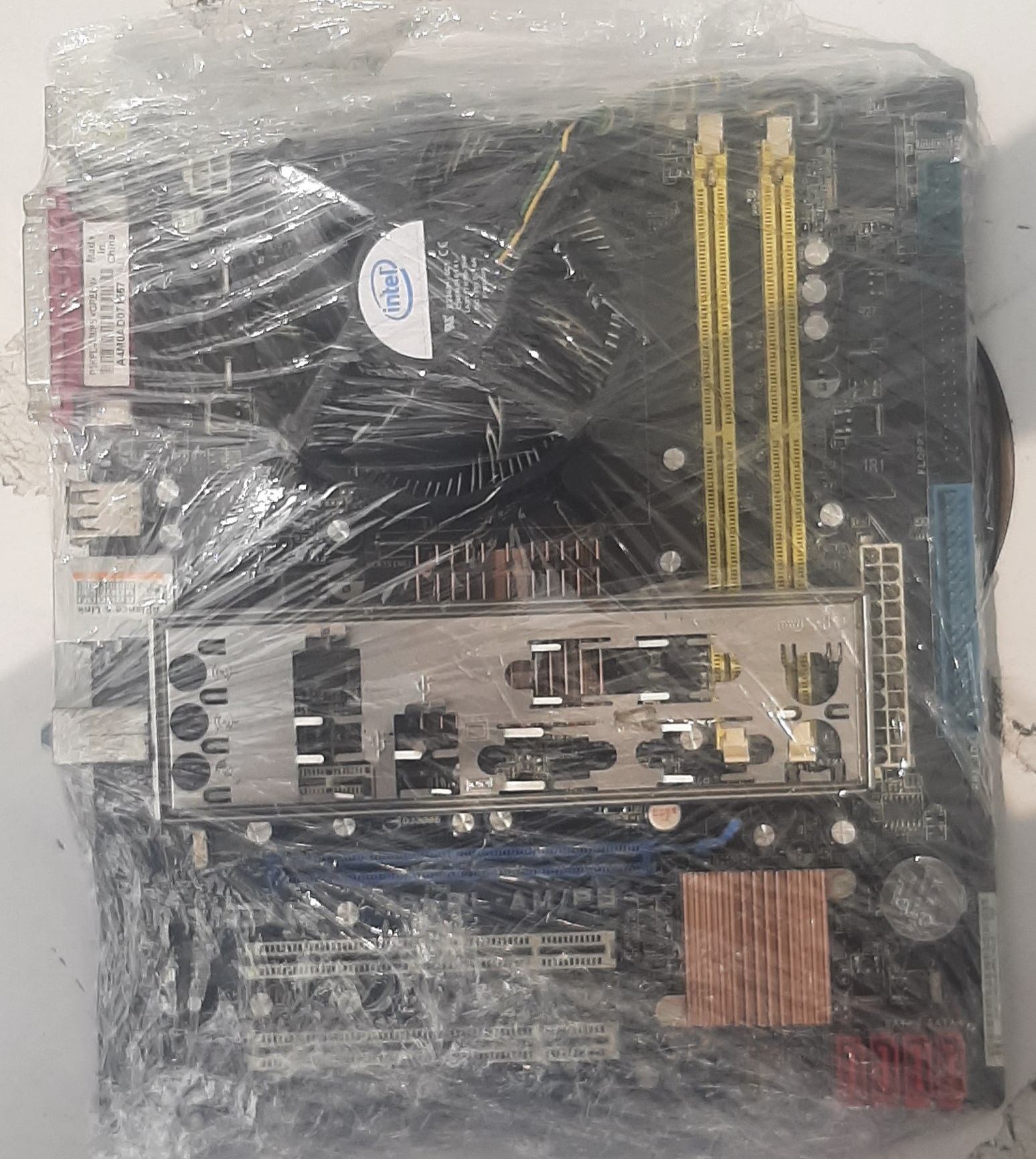 เมนบอร์ด มือสอง ประกันร้าน 15 วัน ASUS P5KPL-AM/PS Socket 775 พร้อมฝาหลัง