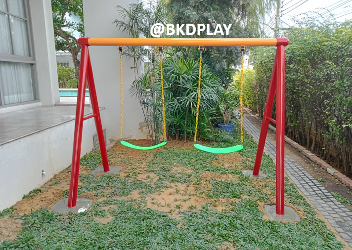 ชิงช้า2ที่นั่ง, เครื่องเล่นสนามเหล็กนำเข้า, ของเล่นสนาม, เครื่องเล่นสนามกลางแจ้ง พร้อมส่ง