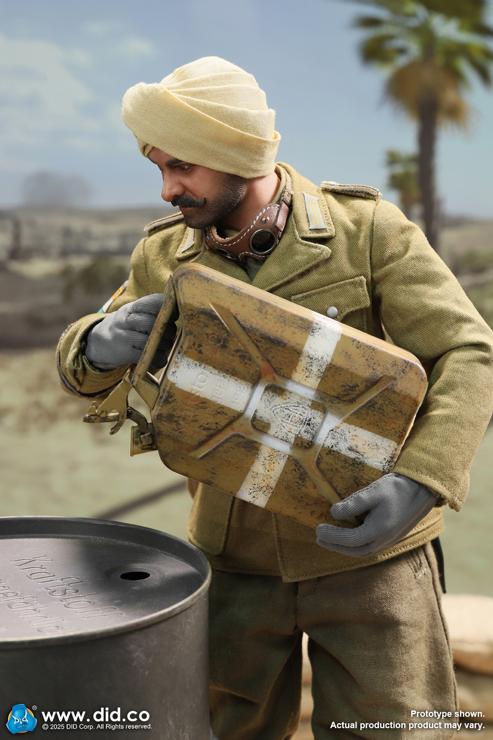 [สั่งจอง]DID D80185 1/6 : WWII German Africa Corps Supply Duty -Ishaan & Panzer Commander - Stauffenberg