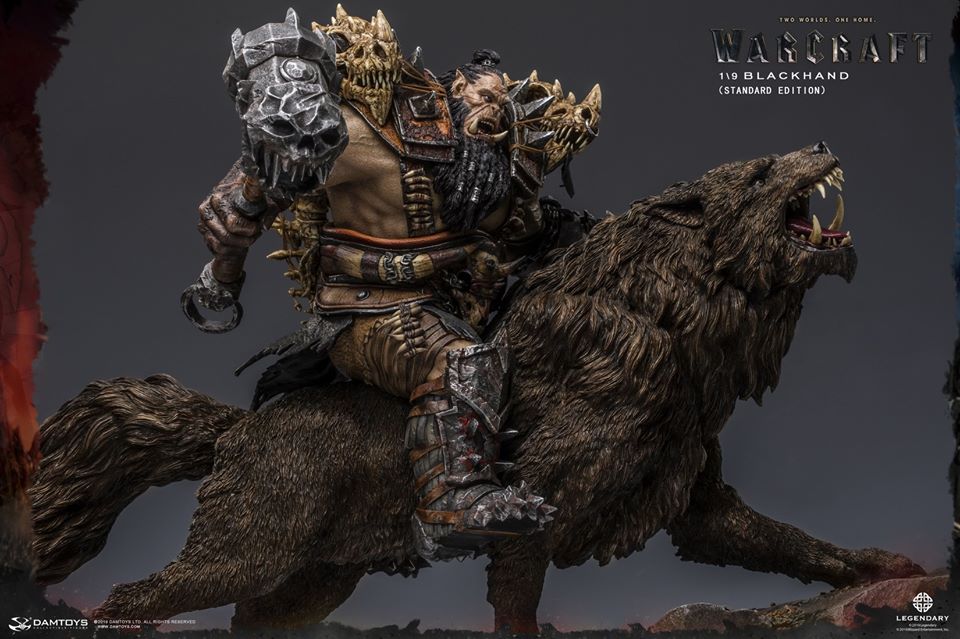 [สั่งจอง]DAMTOYS DMLW014/DMLW015 EPIC SERIES WARCRAFT - BLACKHAND RIDING WOLF STANDARD VER. /IMITATION BRONZE