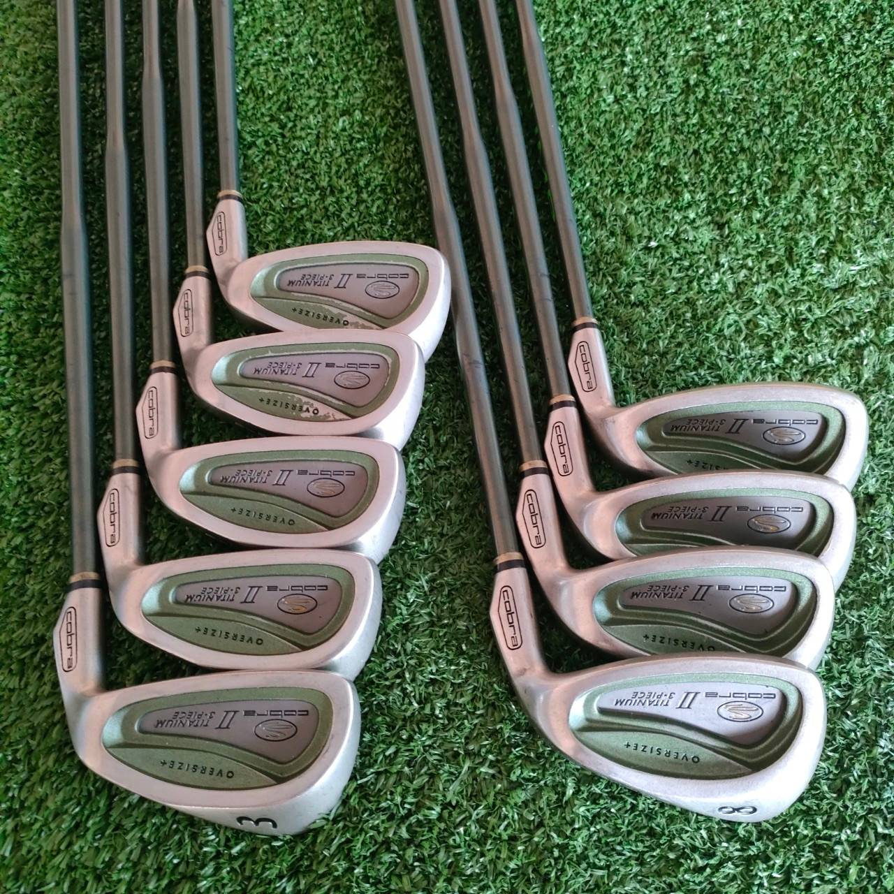 ชุดเหล็ก KING COBRA OVERSIZE+ มีเหล็ก 3-9 เเละ PW GW ก้าน HUMP IQ FLEK S หน้าเด้ง!! เสริมแผ่นไทเทเนี่ยม!! ไม้กอล์ฟมือสอง ของแท้ BY NakaraLuxurious