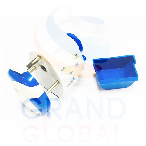Triple-G Pencil Sharpener เครื่องเหลาดินสอ กบเหลาดินสอ เหลากบ ตั้งโต้ะ ลาย ไก่ น่ารัก สีน้ำเงิน