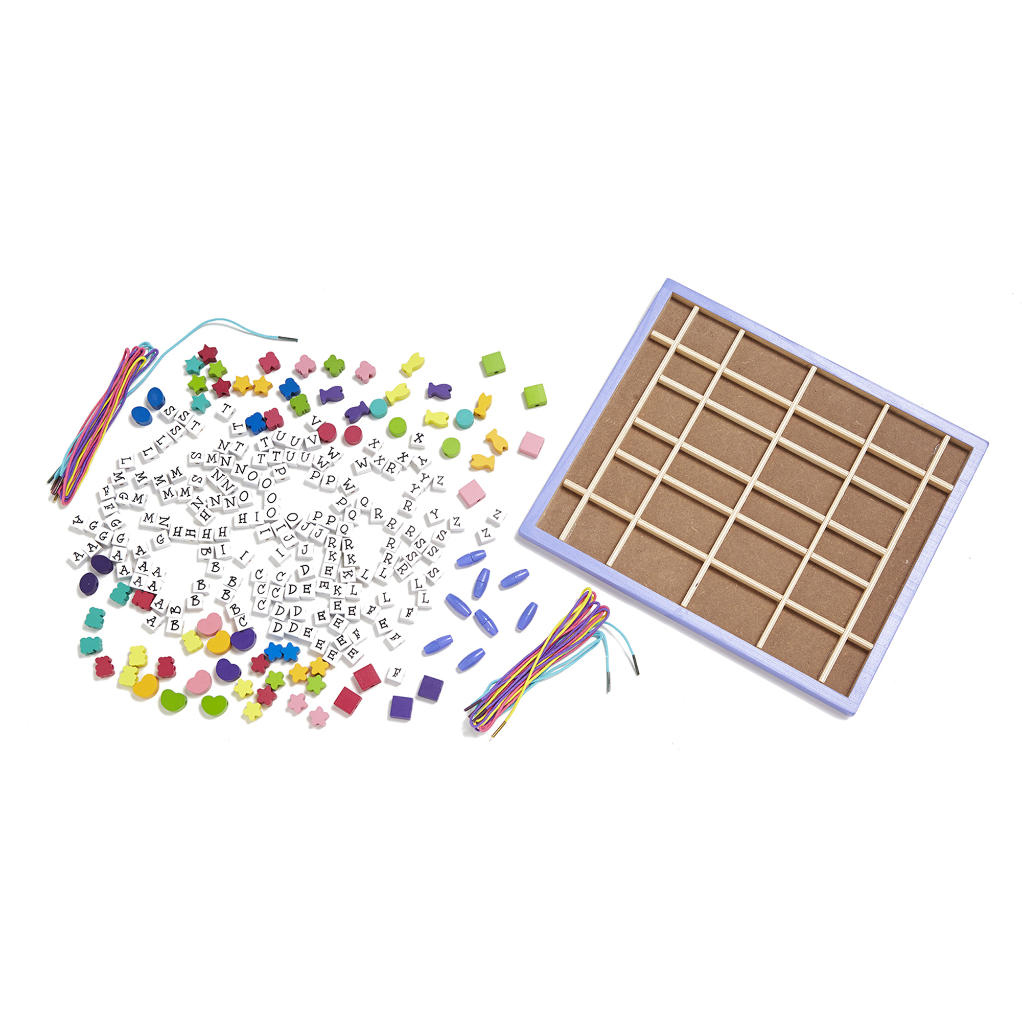ชุดร้อยลูกปัด ตัวอักษร ส่งเสริมความคิดริเริ่มสร้างสรรค์ ทักษะการประดิษฐ์ Wooden Bead Set - Alphabet Melissa&Doug, ของเล่นเสริมพัฒนาการ, ของเล่น