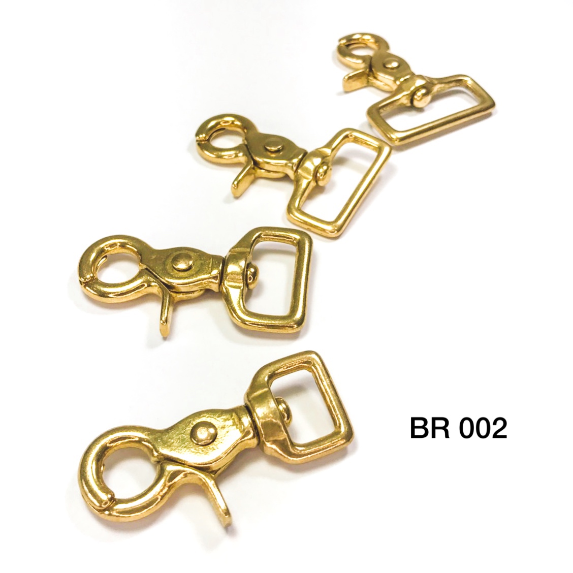 BR002 ตะขอก้ามปู ทองเหลืองแท้**ราคาต่อชิ้น** ตะขอกระเป๋า อะไหล่กระเป๋า
