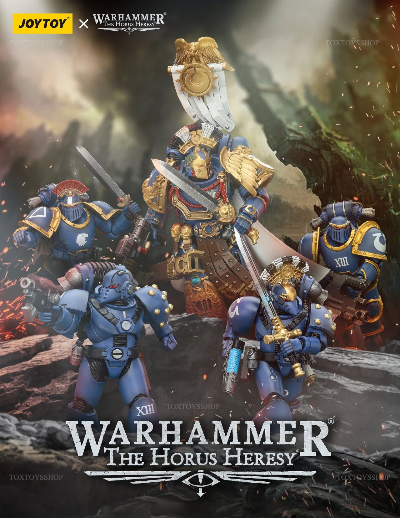 [สั่งจอง]Joy toy 1/18 Ultramarines - JT00126 : Legion Praetor with Power Sword and Volkite Serpenta