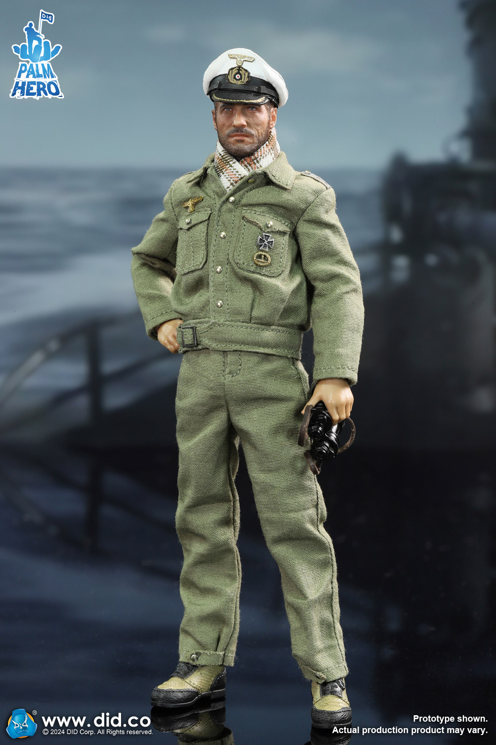 [สั่งจอง]DID XD80026 1/12 : Palm Hero Series WWII German U-Boat Commander - Lehmann