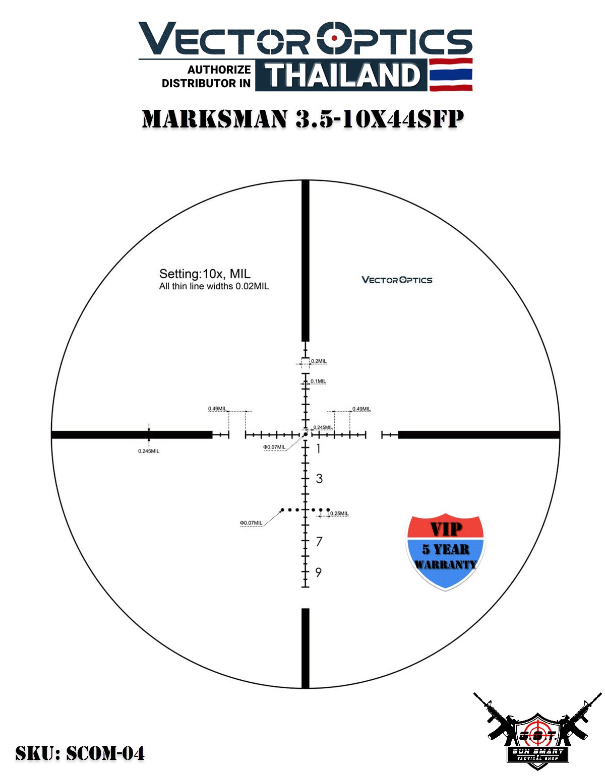 MARKSMAN 3.5-10X44SFP
