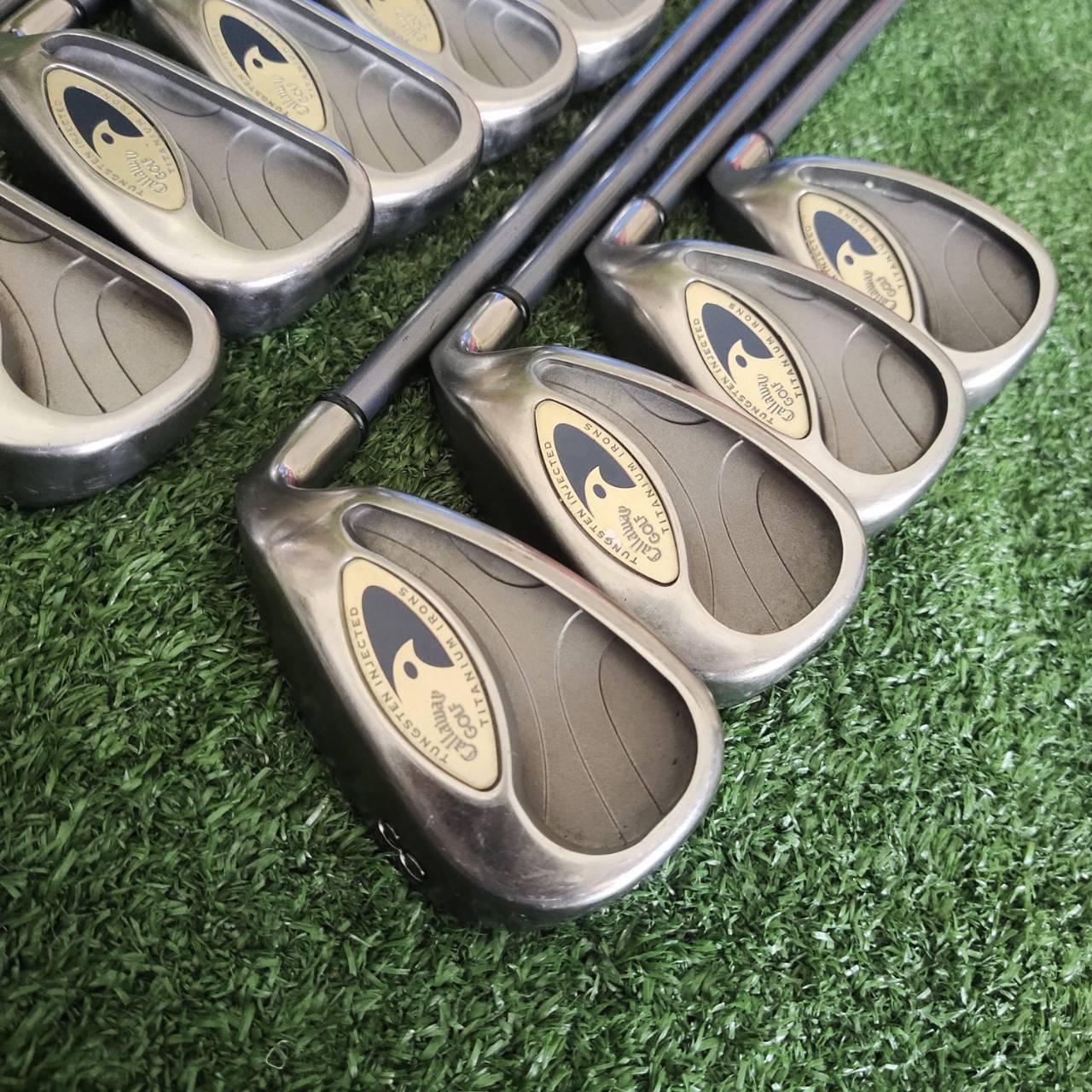 ชุดเหล็ก Callaway HAWK EYE TITANIUM IRONS โครงสร้าง Titanium + Tungsten Weighting ตีไฟแล่บ