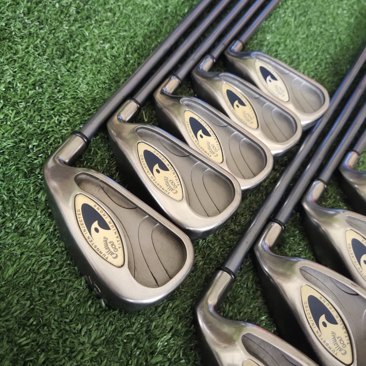 ชุดเหล็ก Callaway HAWK EYE TITANIUM IRONS โครงสร้าง Titanium + Tungsten Weighting ตีไฟแล่บ